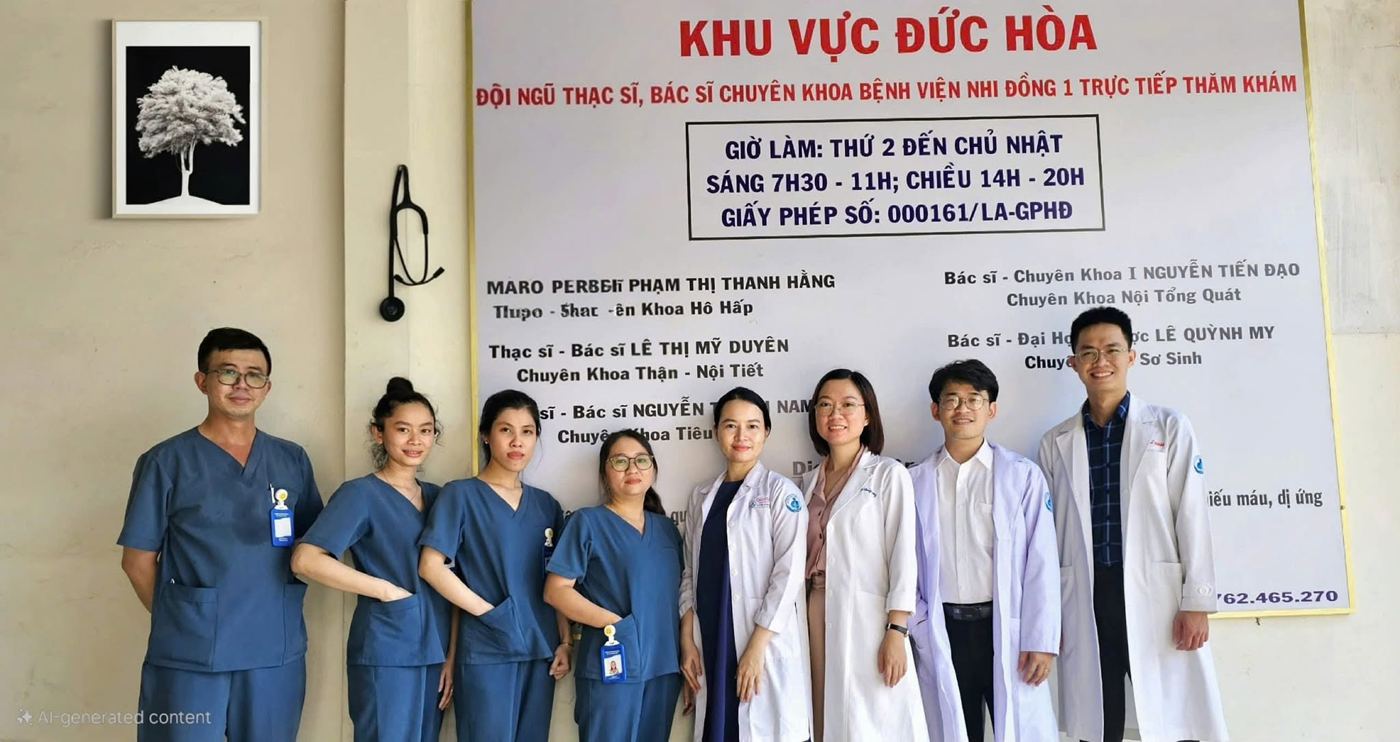 Phòng Khám Nhi Đồng Đức Hoà – ThS.BS Hằng